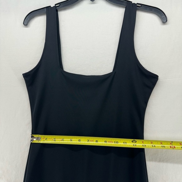Good American Women's Scuba Modern Tank Maxi Dress Black Size 2 Medium - Picture 5 of 9